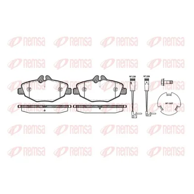 Колодки дисковые п. MB W211 2.0 2.4 2.0CDi 2.7CDi 02> REMSA 0990.02