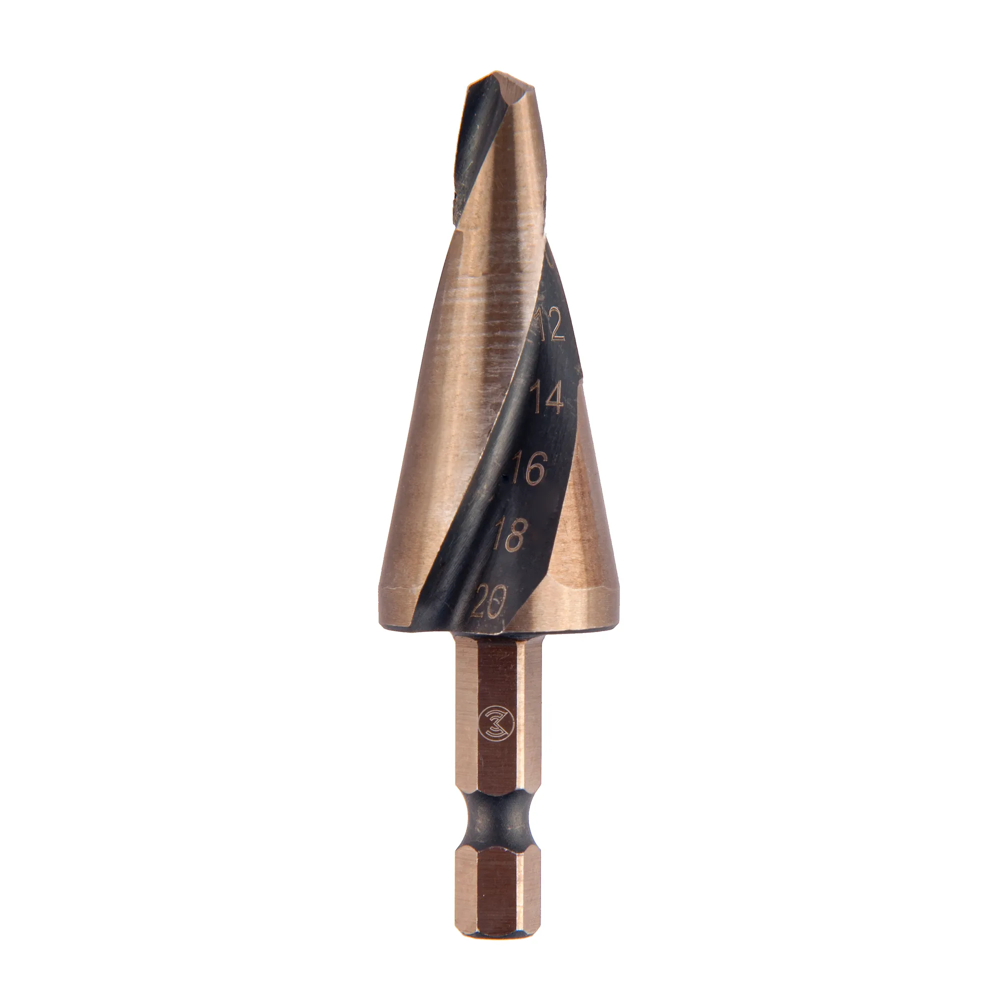 Сверло конусное по мет. витое 6-20 мм, Р6М5, Hex 1/4, MONOGRAM, шт Monogram 101-125