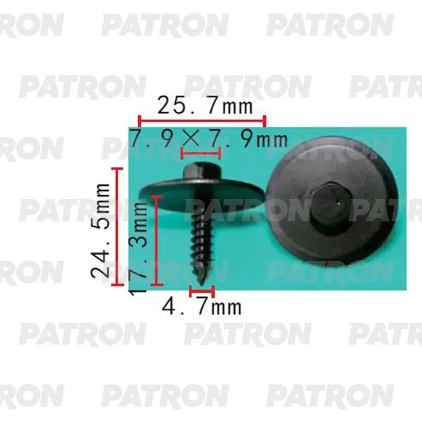 Саморез Mercedes Применяемость: Саморез 4.7x24.5 PATRON P372160