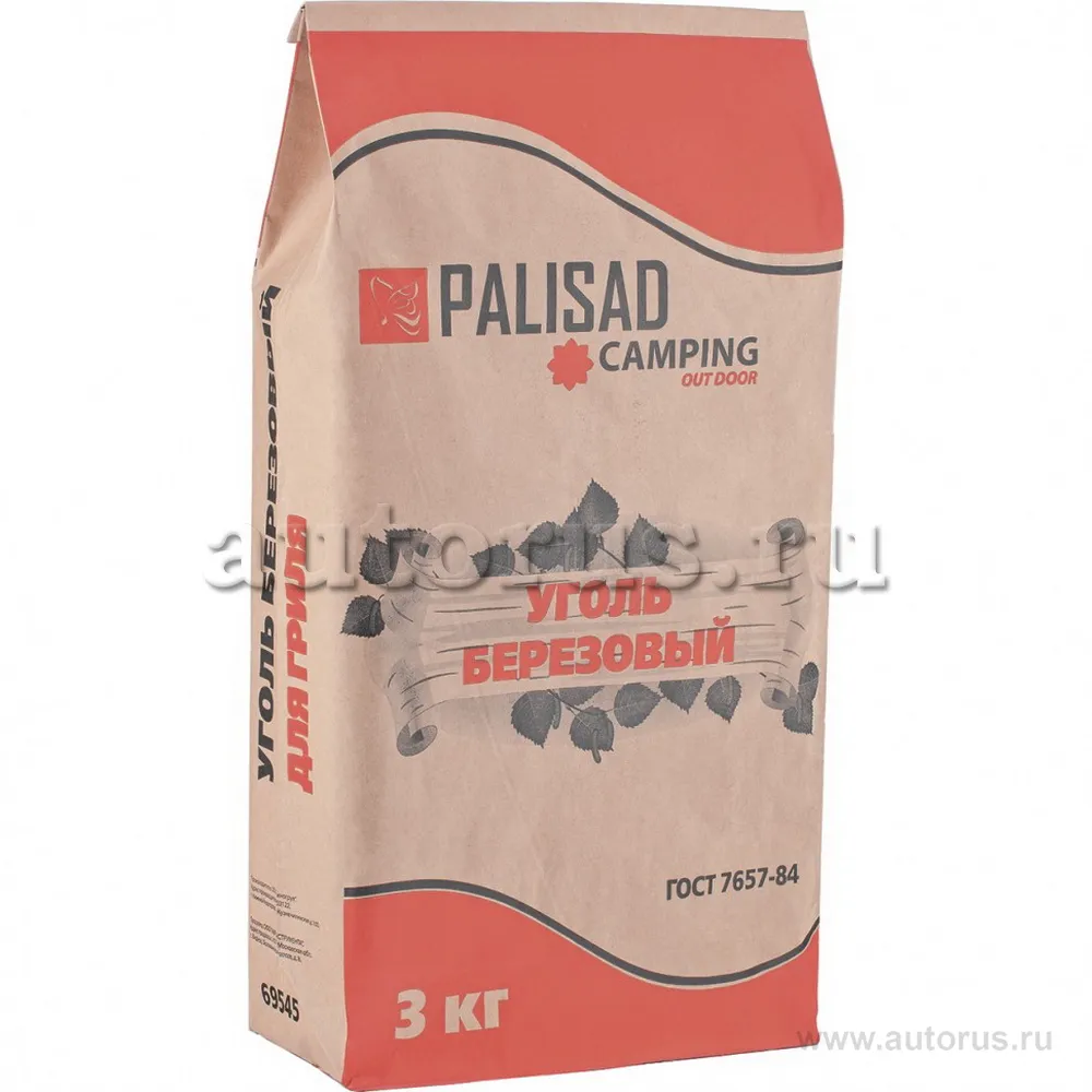 Уголь березовый, 3 кг  Camping Palisad PALISAD 69545