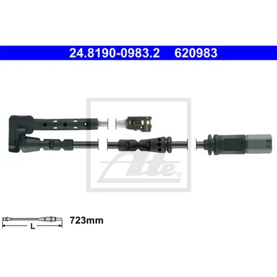 Датчик износа тормозных колодок BMW - 5 GRAN TURISMO (F07) - 550 i xDrive , передний слева ATE 24819009832