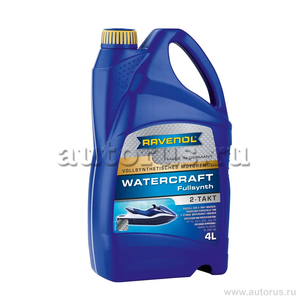 Моторное масло для 2-Такт RAVENOL Watercraft Fullsynth. 2-Takt (4л) new 1151210-004 (4014835727793)