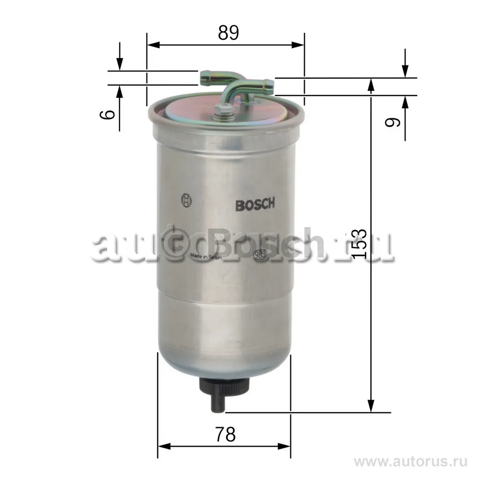 Фильтр топливный VW FORD HONDA LAND ROVER (D,TD) BOSCH BOSCH 0450906172