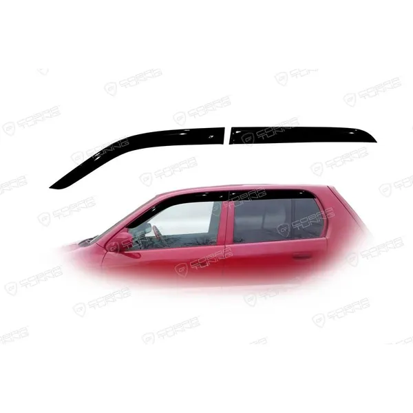 Дефлектора на окна Honda Logo 5d 1996-2001EuroStandard деф.окон Cobra Tuning HE12996
