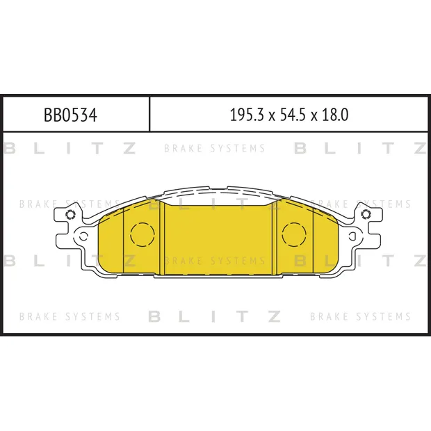 Колодки тормозные дисковые передние FORD Explorer 14-> BLITZ BB0534