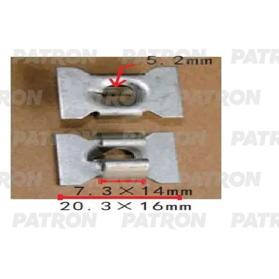 Клипса пластмассовая Audi, Seat, Skoda, Volkswagen применяемость: крыло PATRON P371456