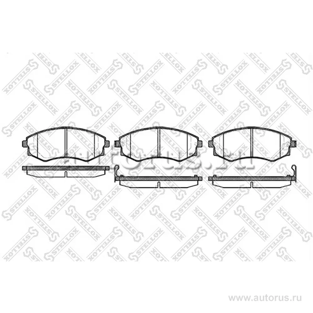 Колодки дисковые п. Nissan Primera 1.6i/2.0D 90-98,Hyundai Sonata STELLOX 329 012B-SX