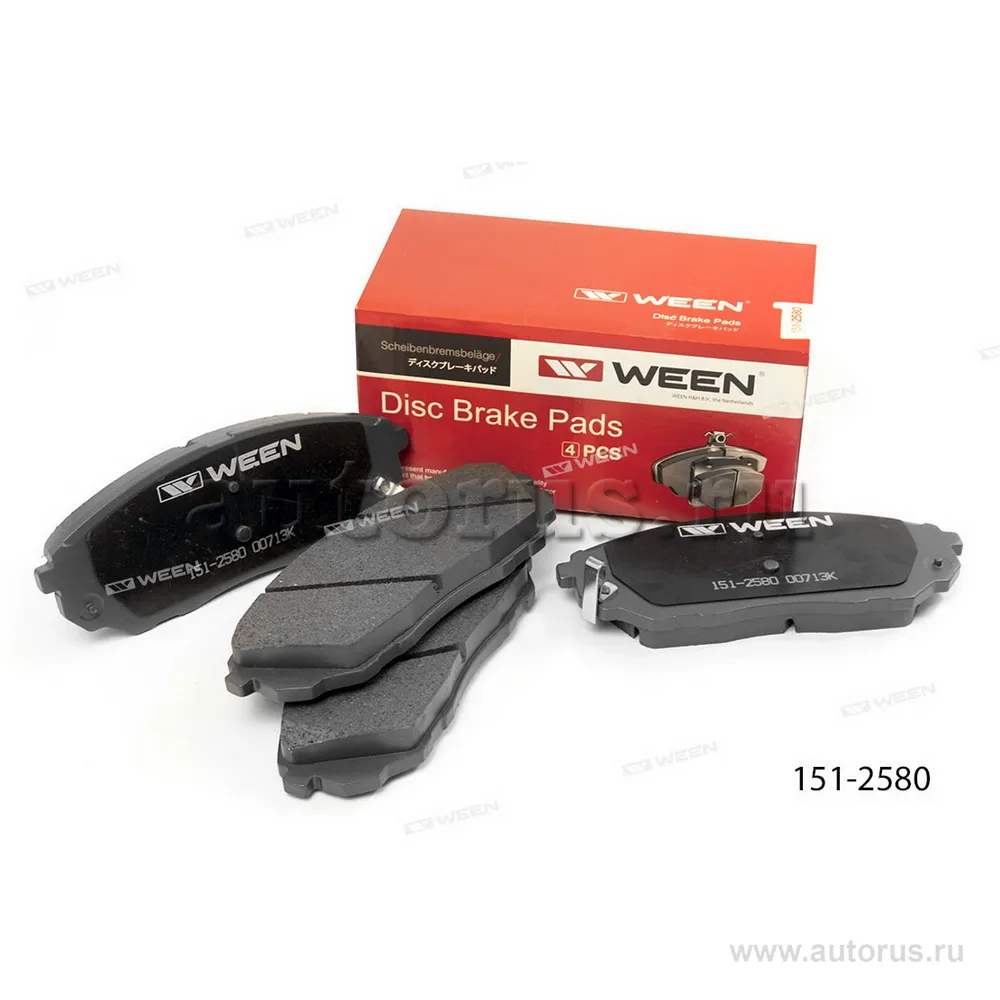 Тормозные колодки дисковые передние KIA Sorento (JC) I WEEN 151-2580