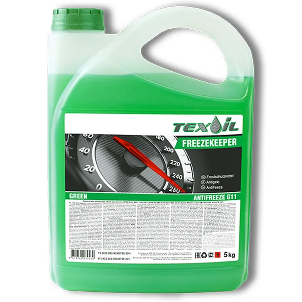 Антифриз TEXOIL Freezekeeper Green G11 G11 готовый зеленый 5 кг OZH30118