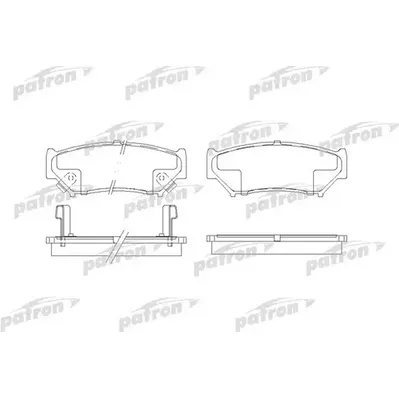 Колодки тормозные дисковые передн SUZUKI: GRAND VITARA 98-, VITARA 90-98, VIT PATRON PBP1020