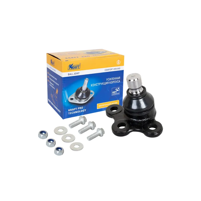 Шаровая опора нижняя для а/м Citroen C2 (03-), C3 (02-), C3 Picasso (09-); Peugeot 207 (06-), 208 (1 Citroen C2 03-, C3 02-, Peugeot 207 06-, 208 12- KRAFT KT053246