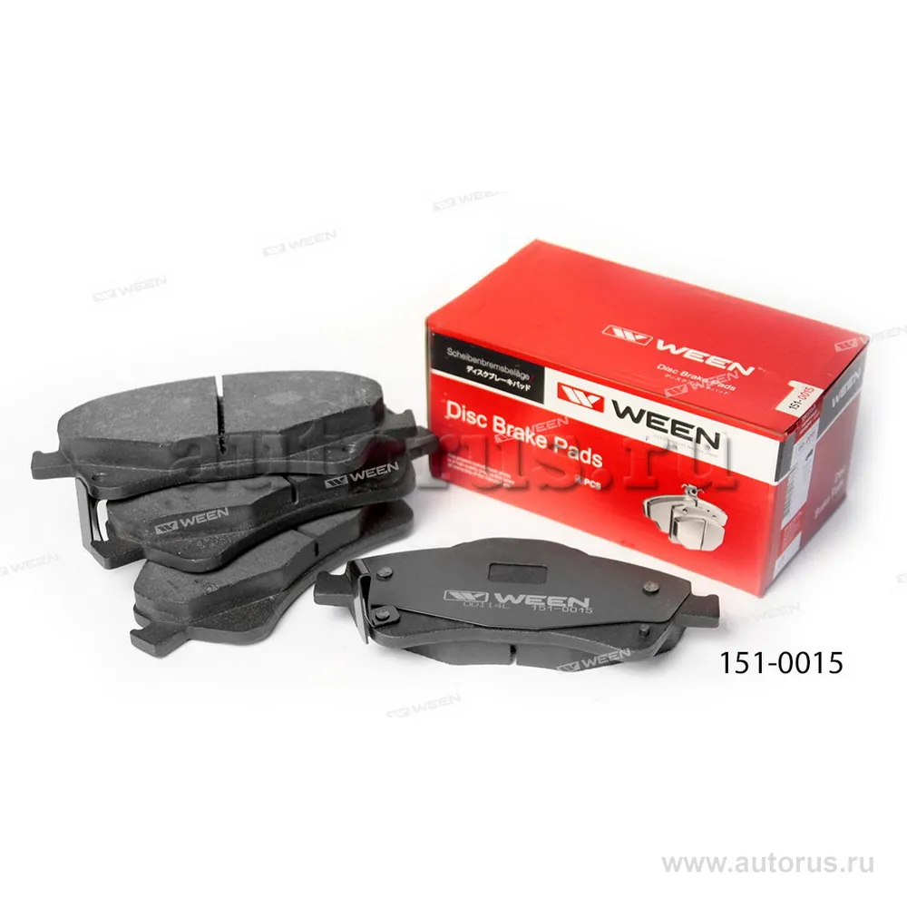 Тормозные колодки дисковые передние TOYOTA Corolla (E150), Avensis (T270), Auris (E150 WEEN 151-0015