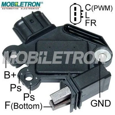 Реле-регулятор генератора HYUNDAI Accent 1.4 G4FA 01.2010-12.2012 HYUNDAI Accent 1.6 G4FC 01.201 MOBILETRON VRV3530