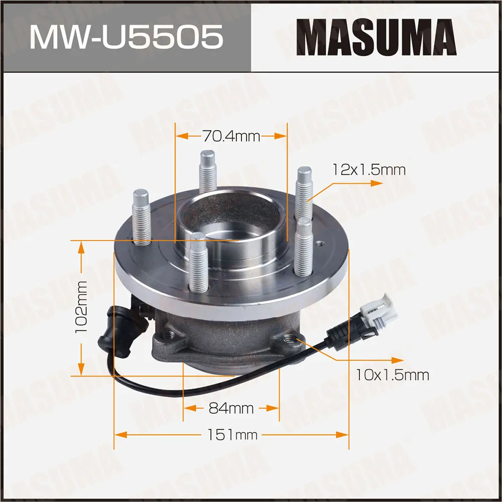 Ступичный узел rear MASUMA MWU5505