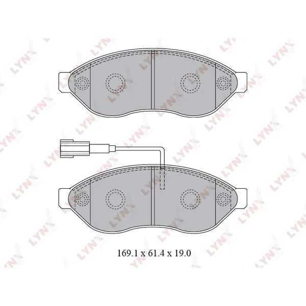 Колодки передние LYNXauto BD-2828