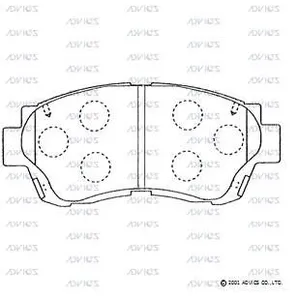 Колодки тормозные дисковые передние ADVICS SN631