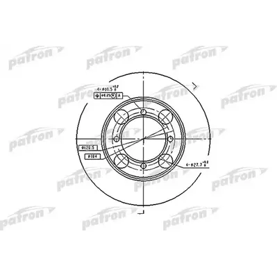 Диск тормозной передний HYUNDAI: COUPE 96-02, LANTRA I 90-95, LANTR PATRON PBD1428