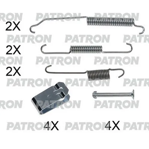 Комплект монтажный тормозных колодок барабанных MAZDA: 2 (DE) 07- PATRON PSRK0259