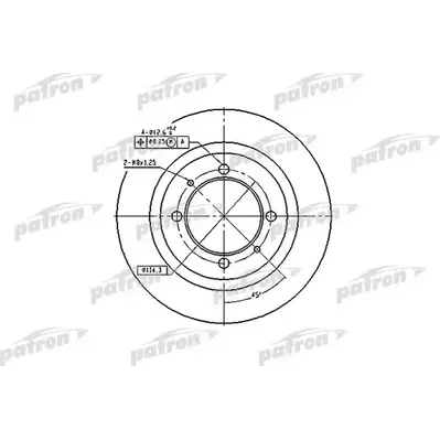 Диск тормозной задний MITSUBISHI: CARISMA 97-06, CARISMA седан 97-0 PATRON PBD2784