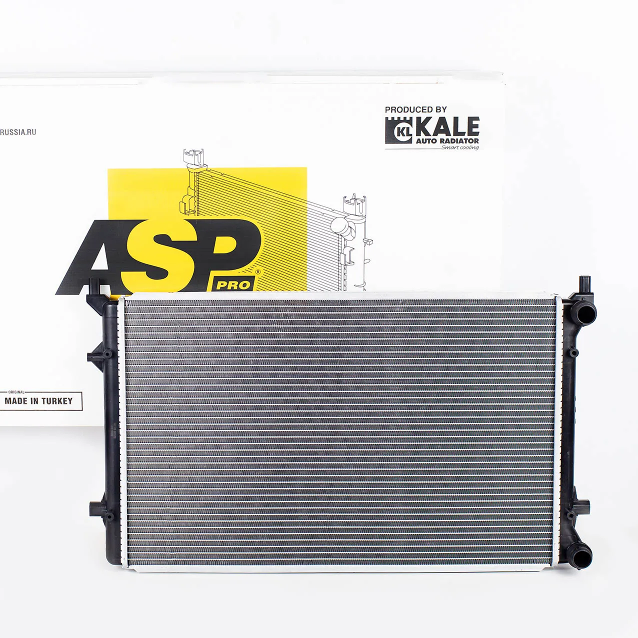 Радиатор охлаждения Skoda Octavia A5 (04-)/VW Golf V (03-) паяный ASP AL10976