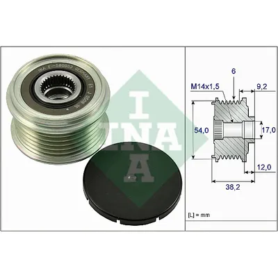 Шкив генератора KIA. HUYNDAI 2.0CRDi-2.2CRDi 16V 09
