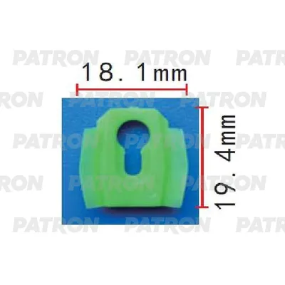 Клипса пластмассовая GM применяемость: молдинги PATRON P371813