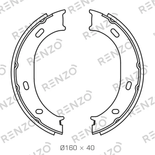 Колодки барабанные RENZO RZ062