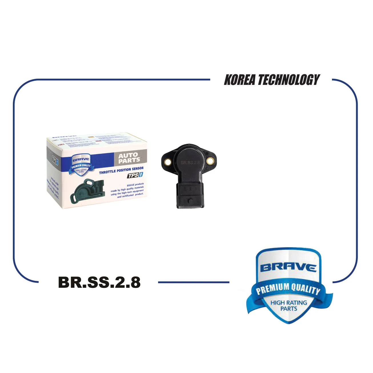 Датчик положения дроссельной заслонки 35170-26900 BR.SS.2.8 Accent, Getz, Rio 05- BRSS28