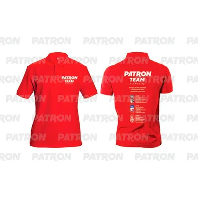 Футболка Поло Patron BY красное, размер L PATRON PCAM3008