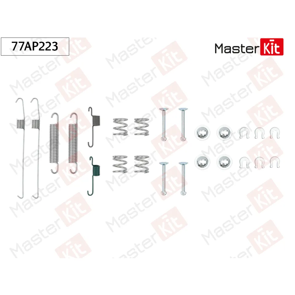 Комплект установочный барабанных колодок Suzuki IGNIS II (MH) 2003 - MASTERKIT 77AP223