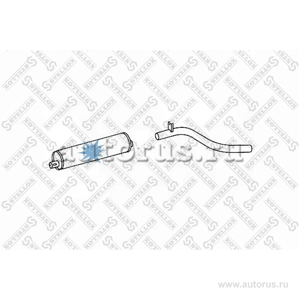 Резонатор глушителя бочка MB 410 STELLOX 8203038_SX