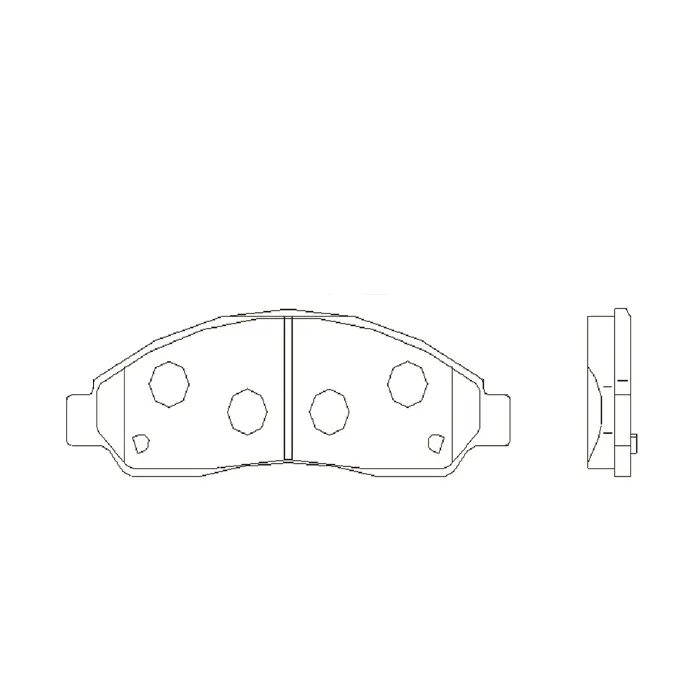 Колодки передние GreatWall Hover H3, H5, H6 -06 CHEVROLET Blazer I CTR GK0406