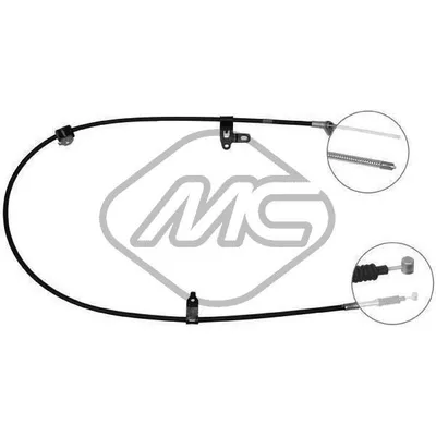 Трос ручника TOY COROLLA ALL (ZZE120-12) SX-LH Metalcaucho 83499