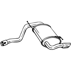 Глушитель задний DACI DUSTER 10- BOSAL 200-251