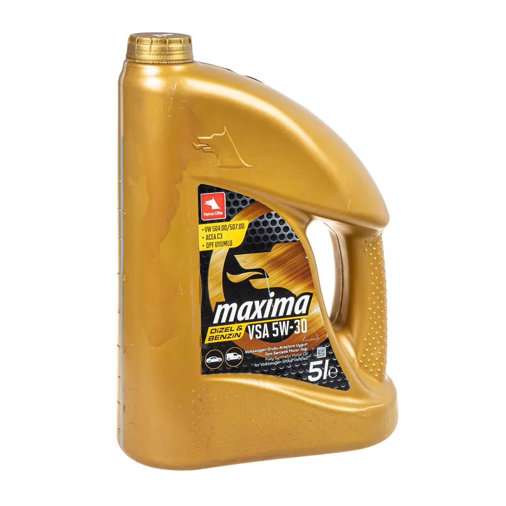 Масло моторное Petrol Ofisi MAXIMA VSA 5W-30 синтетическое 5 л УЦЕНКА! 11192-65YG-N1