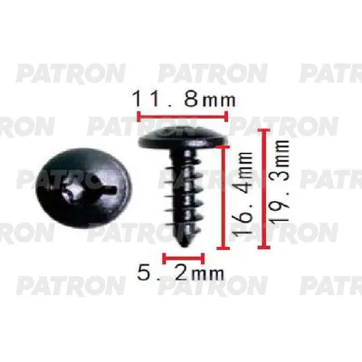 Винт металлический Audi,Seat,Skoda,Volkswagen применяемость: винт сам PATRON P37-1614