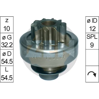 Бендикс стартера ERA ZN1607