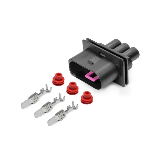 Разъем 1J0906443 (3pin) 3 контакта вентилятора охлаждения двигателя для Audi, Seat, Skoda, Volkswagen.