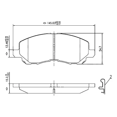 Диск тормозной передний вент. MITSUBISHI LANCER (SEDAN, NAKAYAMA Q4633