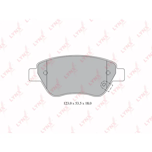 Колодки передние OPEL Corsa D 06> LYNXauto BD-5916