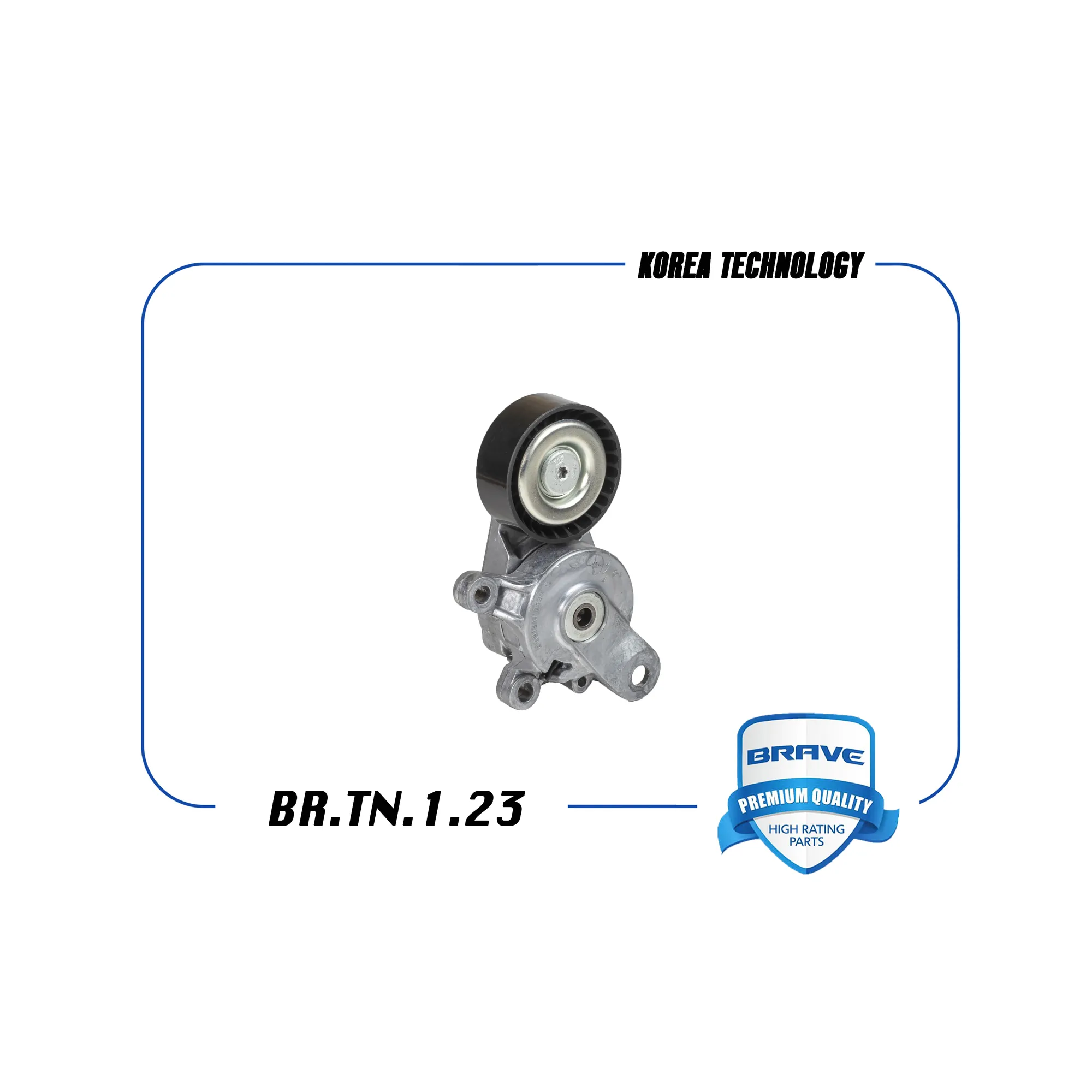 Ролик натяжителя ремня ГРМ натяжитель в сборе 6Q0145299A BR.TN.1.23 VW Polo, Skoda Rapid без конд.