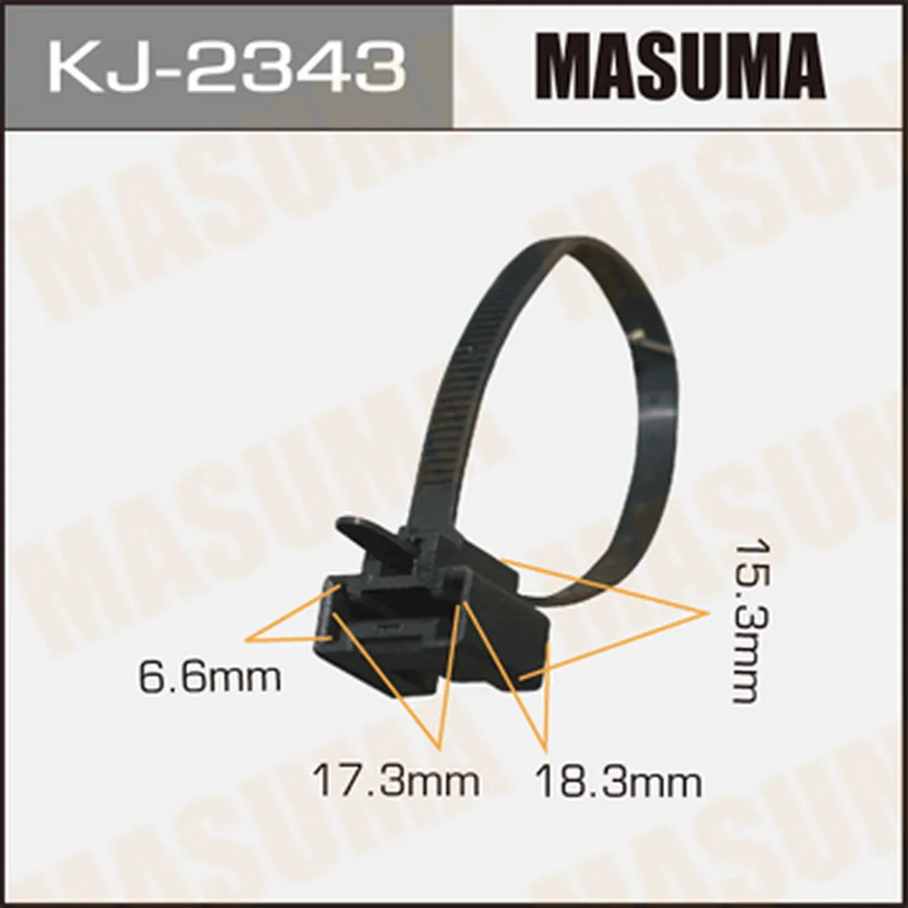 Клипса автомобильная уп.50 MASUMA KJ-2343