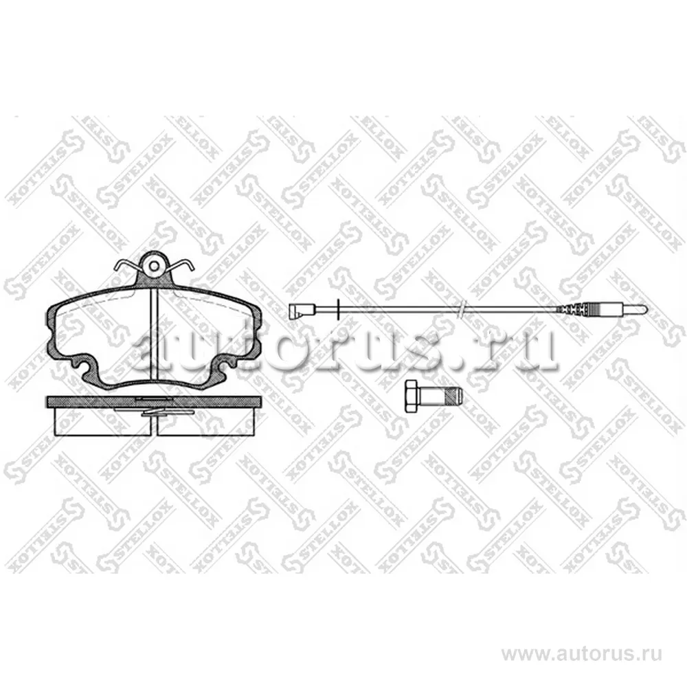Колодки дисковые п. Renault R19 88-96/Espace 84-92/Megane 1. STELLOX 152 002-SX