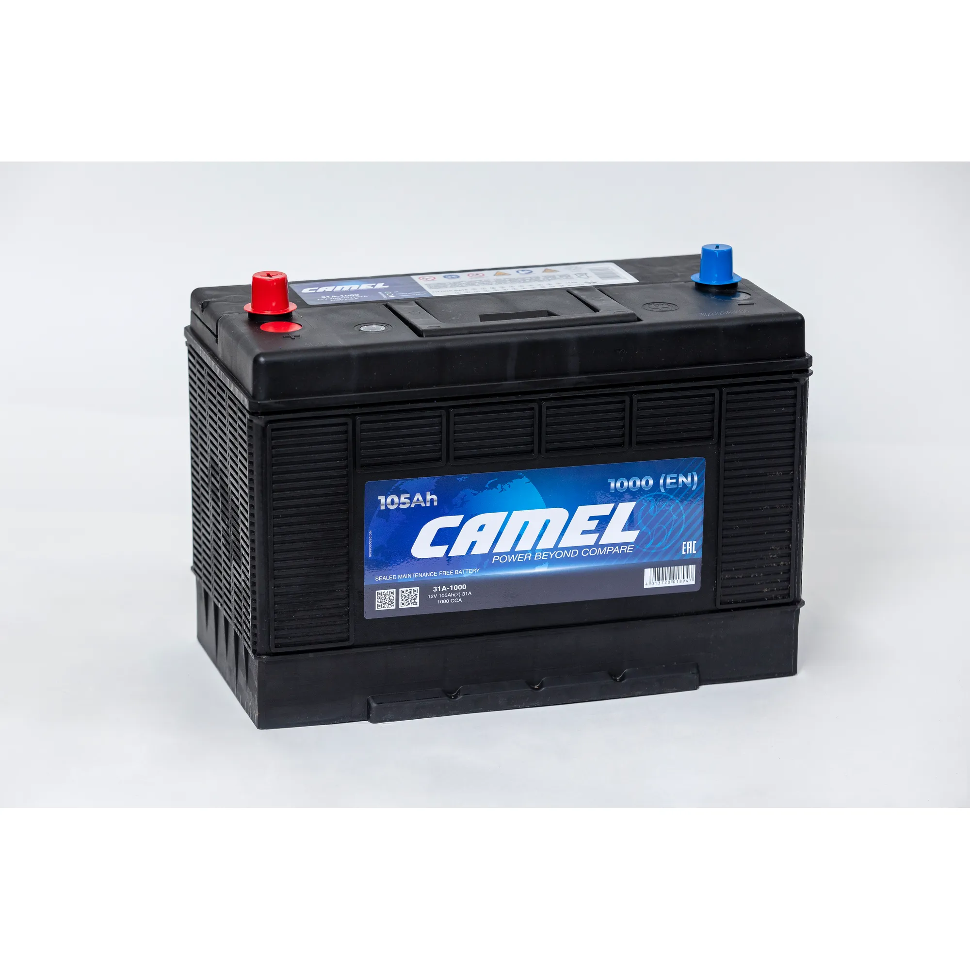 Аккумулятор CAMEL 105 А/ч прямой L+ 331x175x241 GR31 EN 1000 А