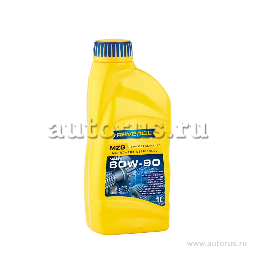 Трансмиссионное масло RAVENOL Getriebeoel MZG SAE 80W-90 GL-4 (1л) new 1223105-001 ()