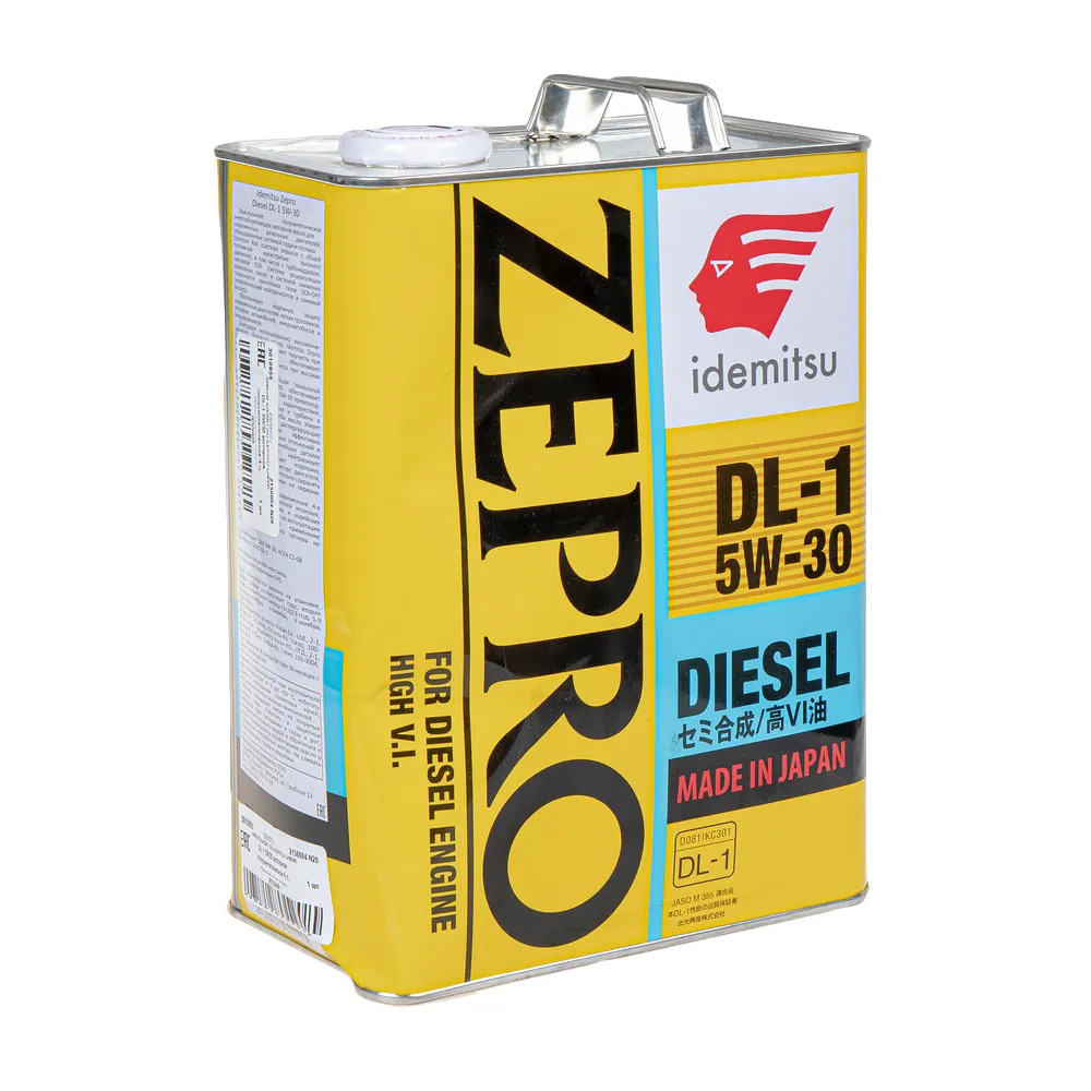 Масло моторное IDEMITSU ZEPRO DIESEL 5W-30 полусинтетическое 4 л УЦЕНКА! 2156004-N20