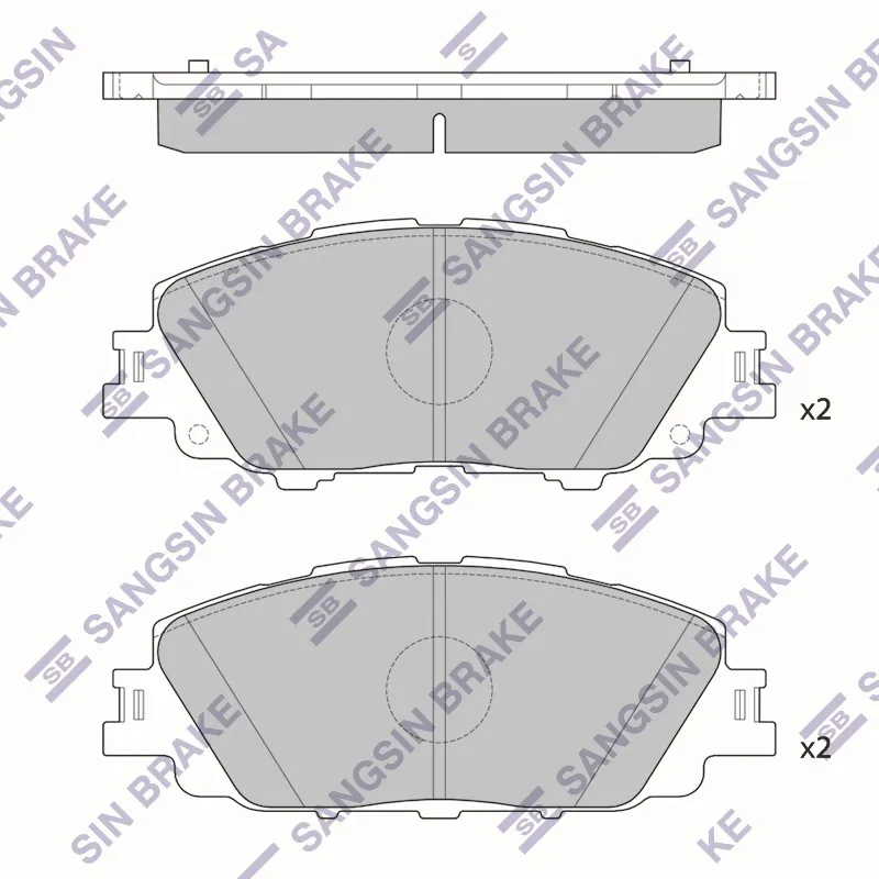 Колодки торм.пер. SANGSIN BRAKE SP4340
