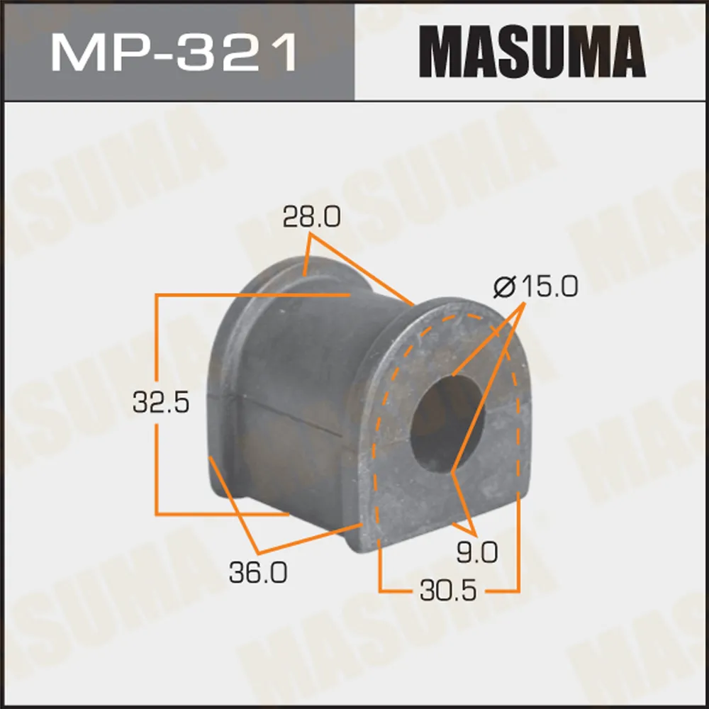Втулка стабилизатора TOYOTA CARINA ED MASUMA MP-321