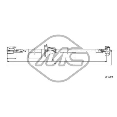 Трос спидометра MICRA ALL MM.??869 Metalcaucho 82292