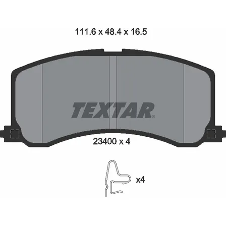 Колодки тормозные дисковые TEXTAR